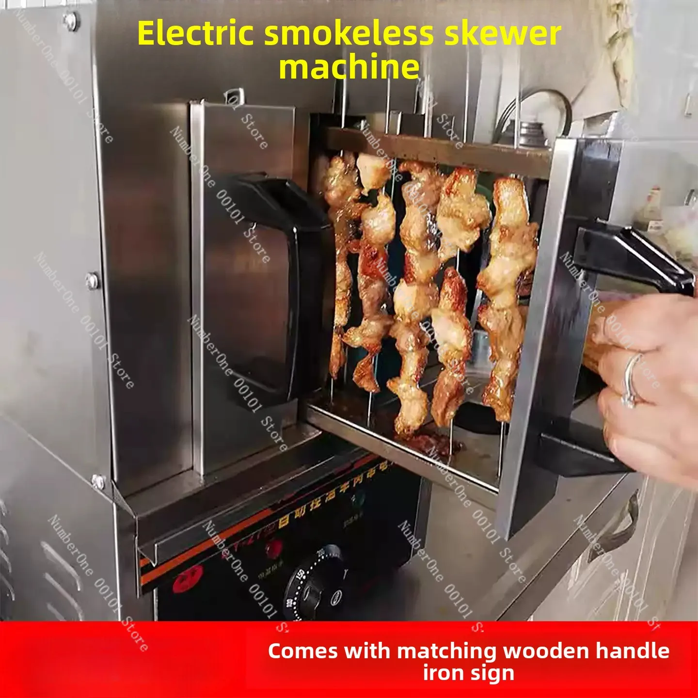 Commercial 5 Group Skewer Machine 3600W Barbecue Machine BBQ Electric Grill Machine Smokeless Barbecue Maker