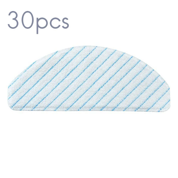 B47B 30Pcs Disposable Mop Cloth for Ecovacs Deebot Ozmo T8 Aivi T8 MAX Robot Vacuum Cleaner