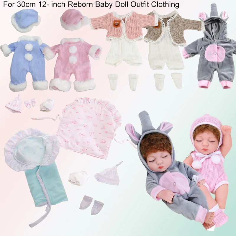 

Комплект одежды для куклы Baby Born 30 см (12 дюймов): пижама, костюм с мультяшным слоном, свитер, носки, зимний набор, аксессуары