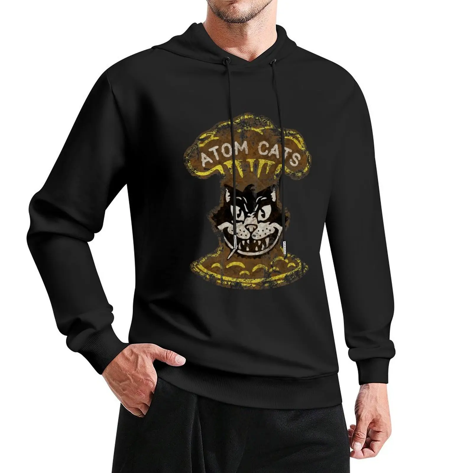 

Atom Cats Pullover Hoodie graphic t shirts men korean style clothes men's coat blouse new in hoodies