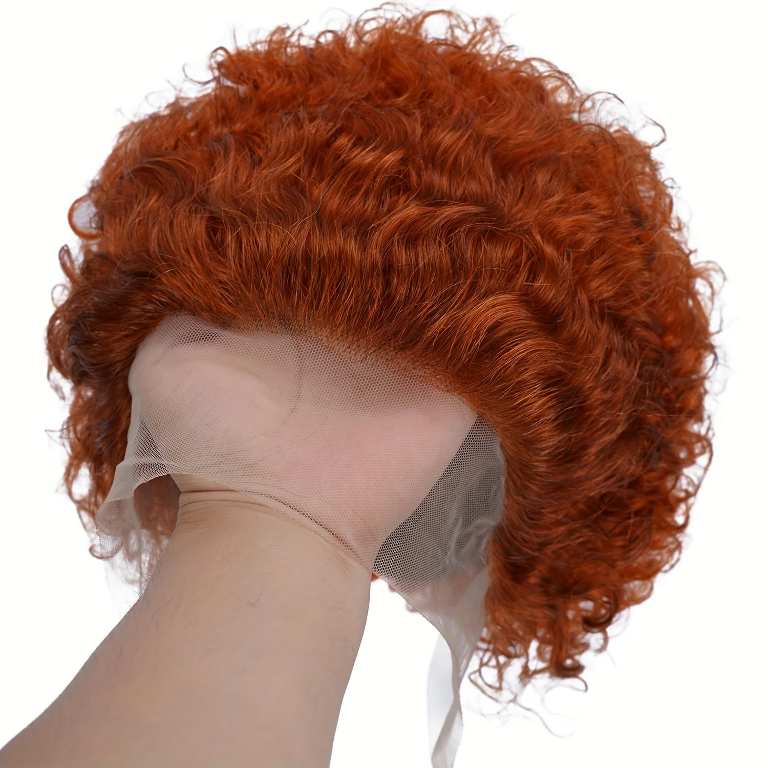 Krótkie Kręcone Peruki typu Lace Front z Peruwiańskich Włosów Naturalnych 13X1 Pixie Cut Krótkie Kręcone Peruki z Włosów Naturalnych Krótkie Peruki dla Czarnoskórych Kobiet z Włosów Naturalnych