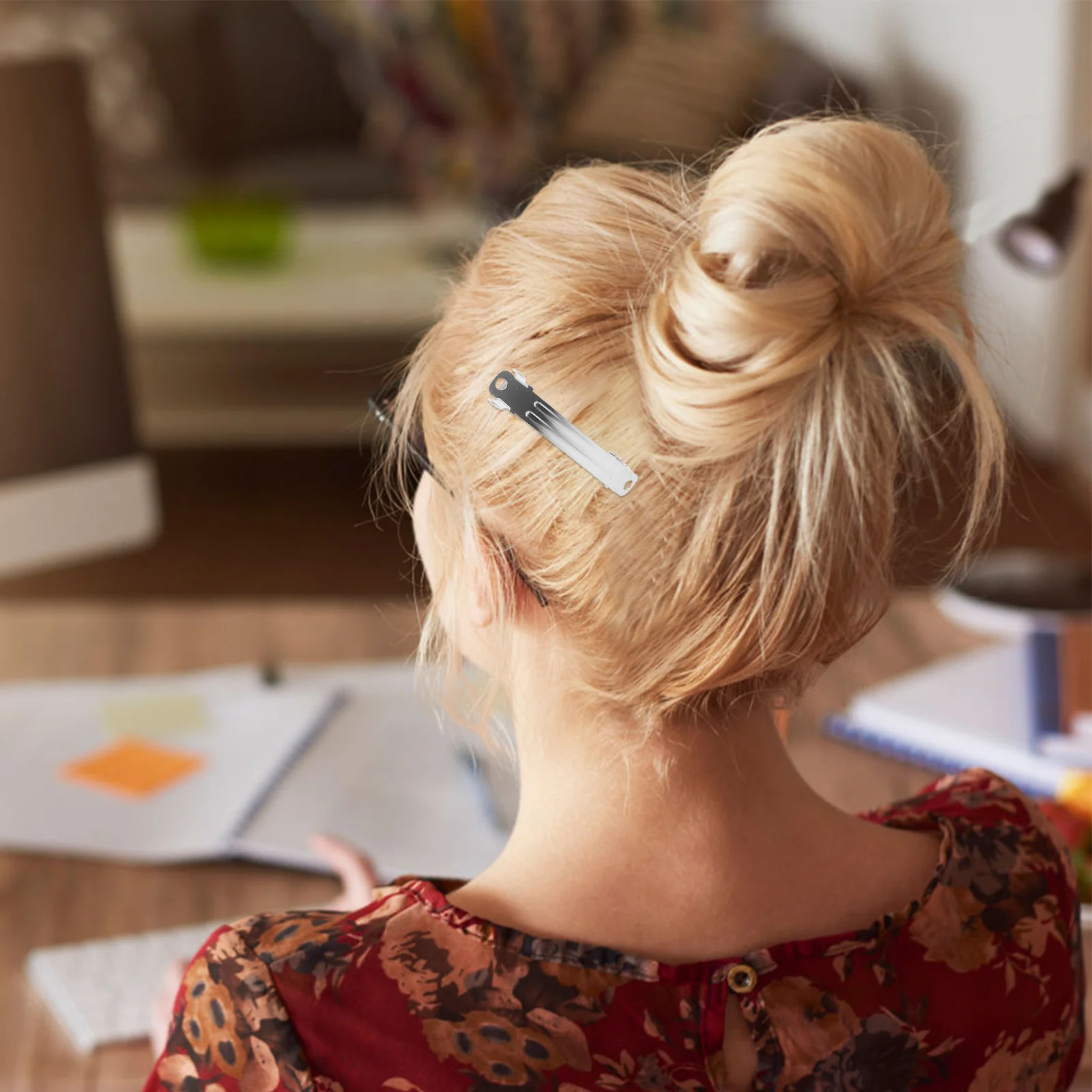 

50pcs Spring Clip Hair Clips Silver French Barrettes Diy Craft Pins For Styling Plated Metal Snap Barrettes Blank Hair