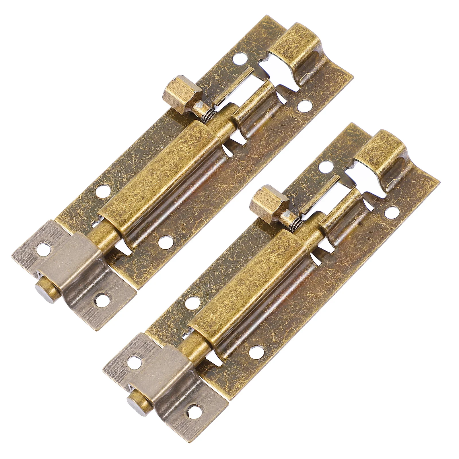 

2pcs Stainless Door Latch Sliding Lock Heavy Duty Security Slide Latch Bolts Anti-Theft Door Lock For Windows Horizontal