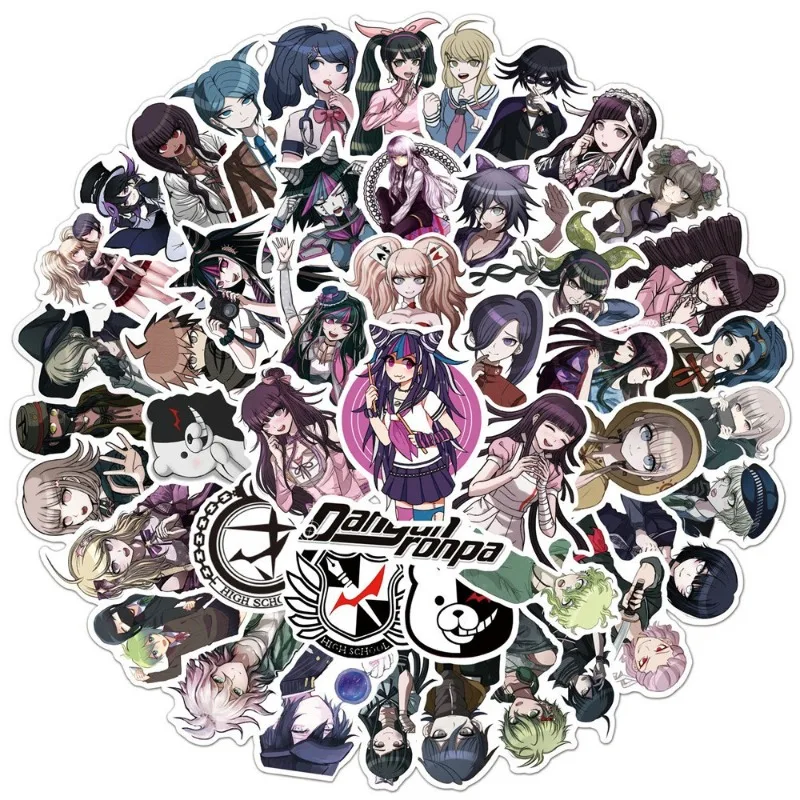 50/30/10PCS Kirigiri Kyouko Munakata Kyosuke Fujisaki Chihiro Popular Anime Peripheral Graffiti Waterproof Suitcase Cup Sticker