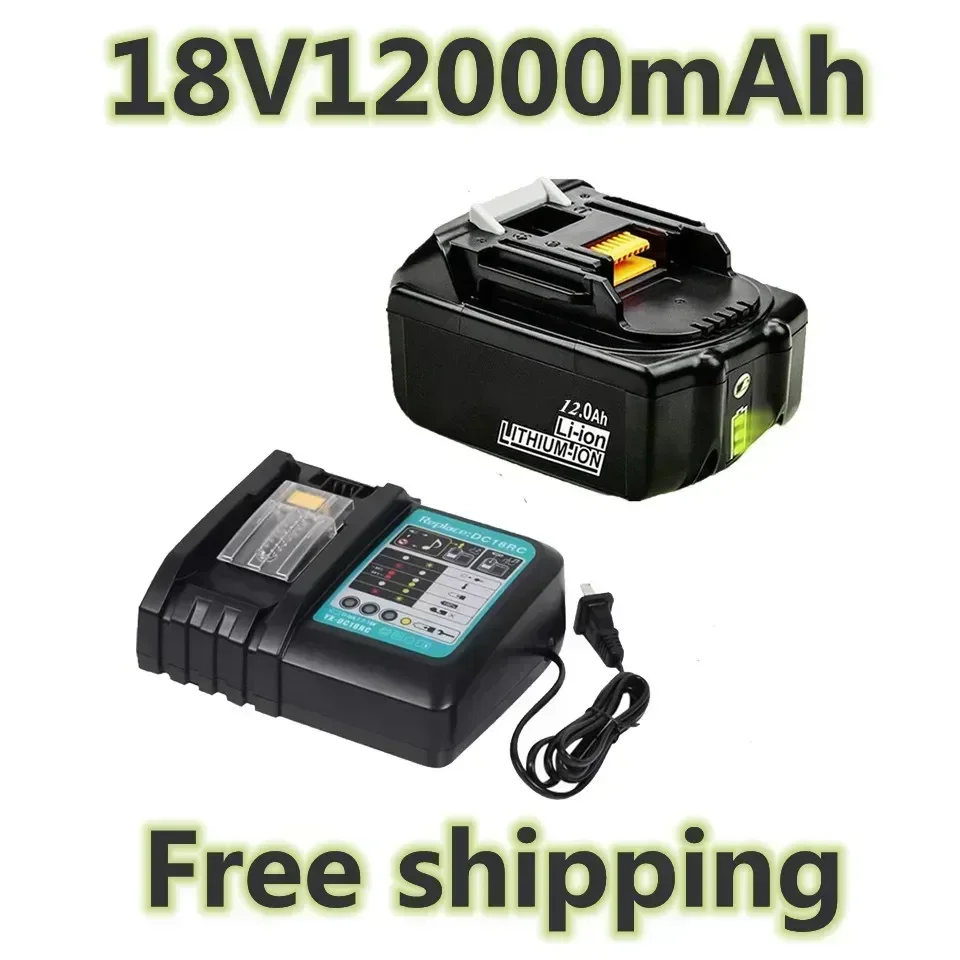 Latest Upgraded BL1860 Rechargeable Battery 18 V 12000mAh Lithium ion for Makita 18v Battery BL1840 BL1850 BL1830 BL1860B LXT400