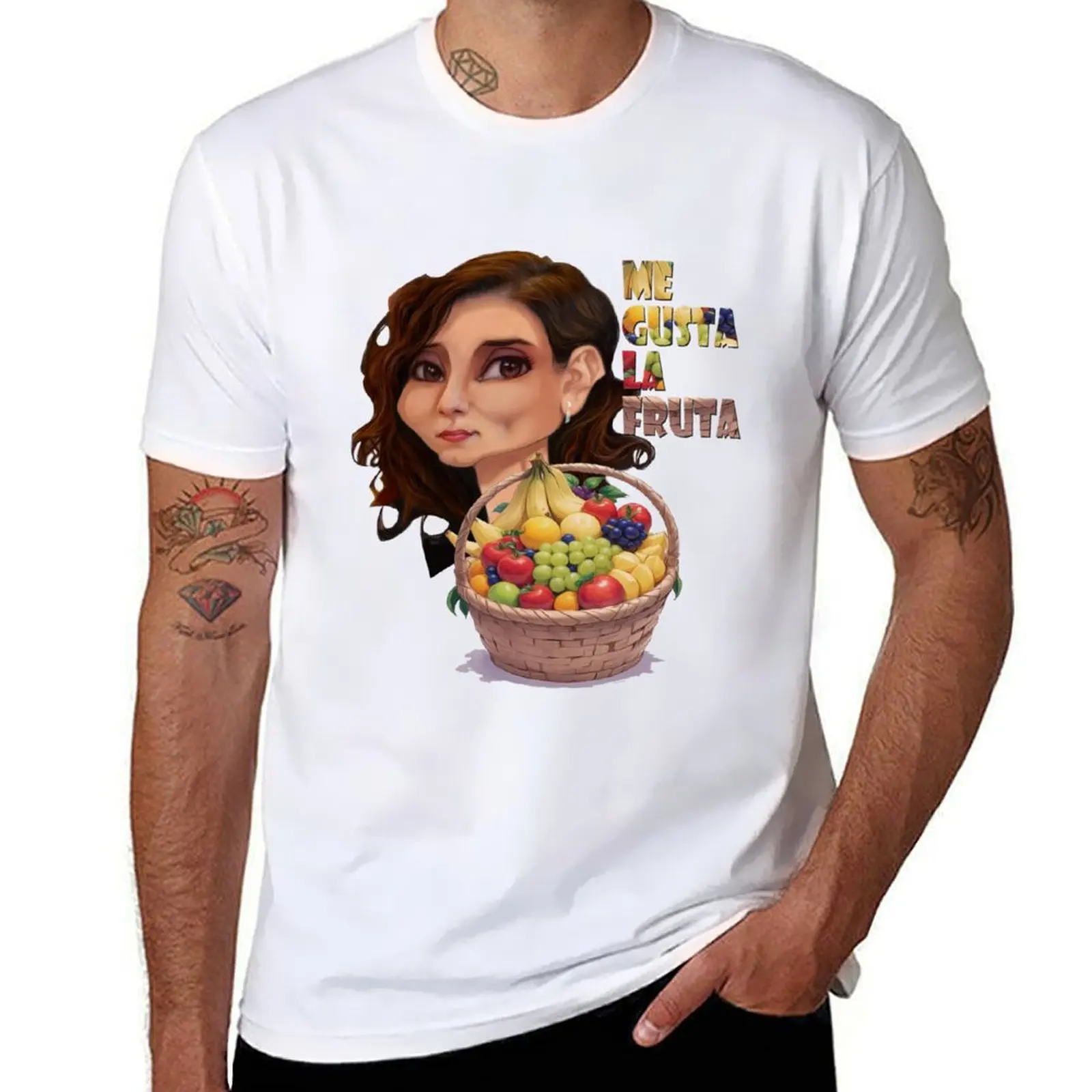 

I like fruit T-Shirt t shirt for man man t shirt cotton t shirts for man pack white T-Shirt