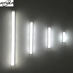 AITHEA Rechargeable LED Motion Sensor Night Light Under Cabinet Cordless Lamp for Kitchen Wardrobe Bedside Strip Bar Light