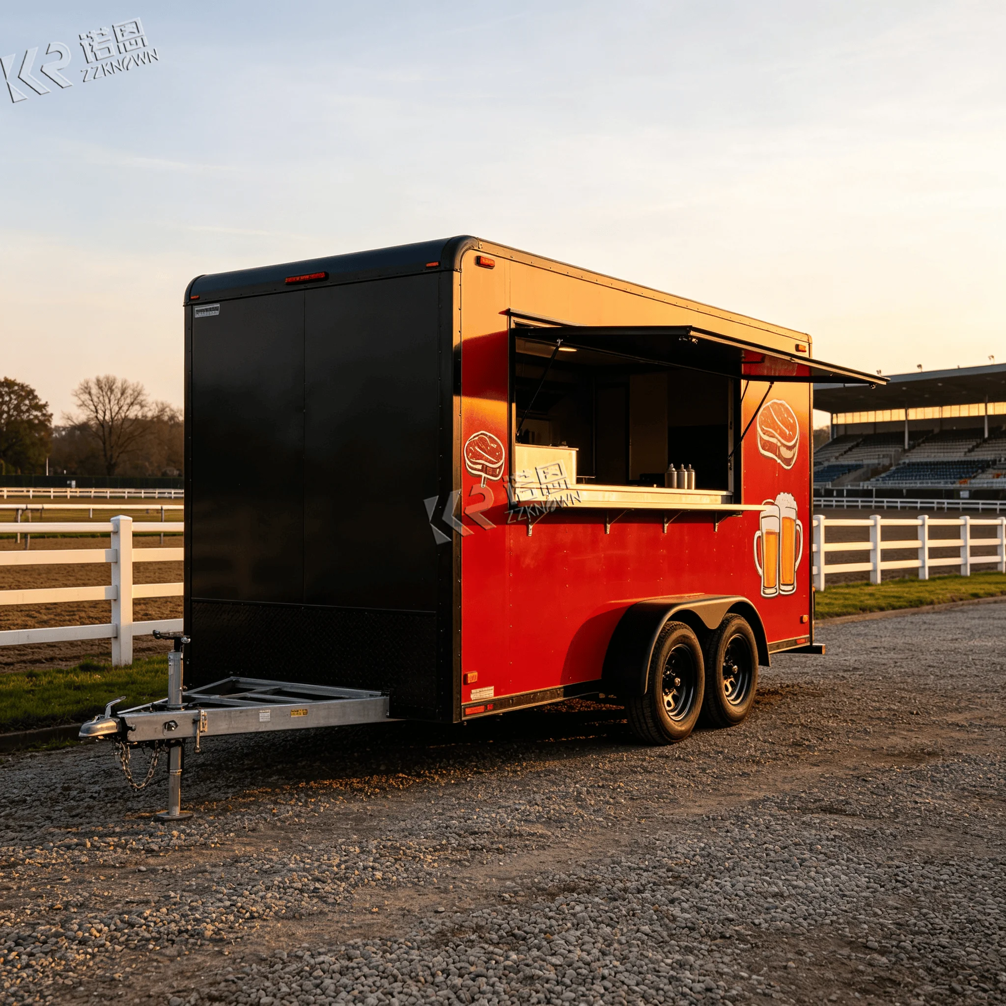 Customized Street Food Trailer Catering Food Truck Fully Equipped Mobile Restaurant Popcorn Concession Trailers for Sale