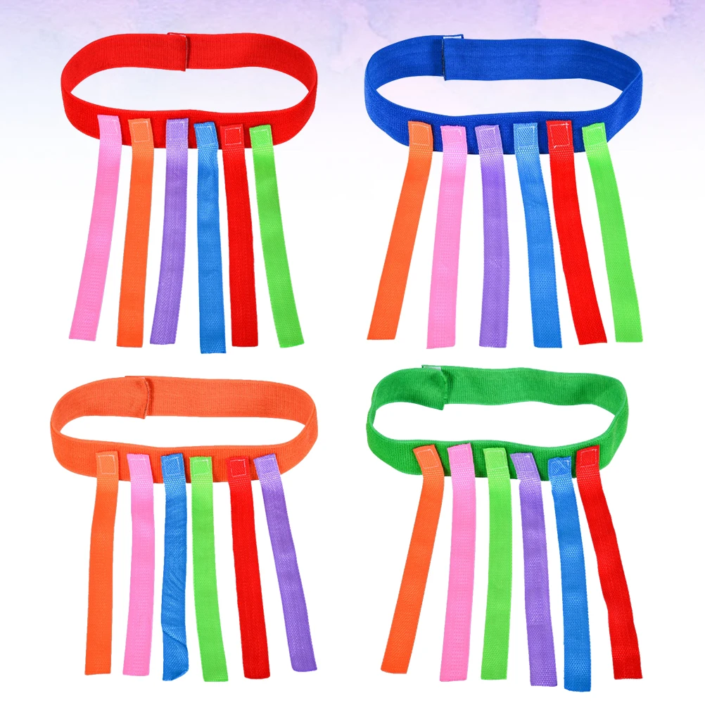 Ceintures de jeu en tissu Oxford pour enfants, 4 pièces, accessoires de jeu d'entraînement pour la Coordination, Interaction Parent-enfant, jeu en plein air et en intérieur