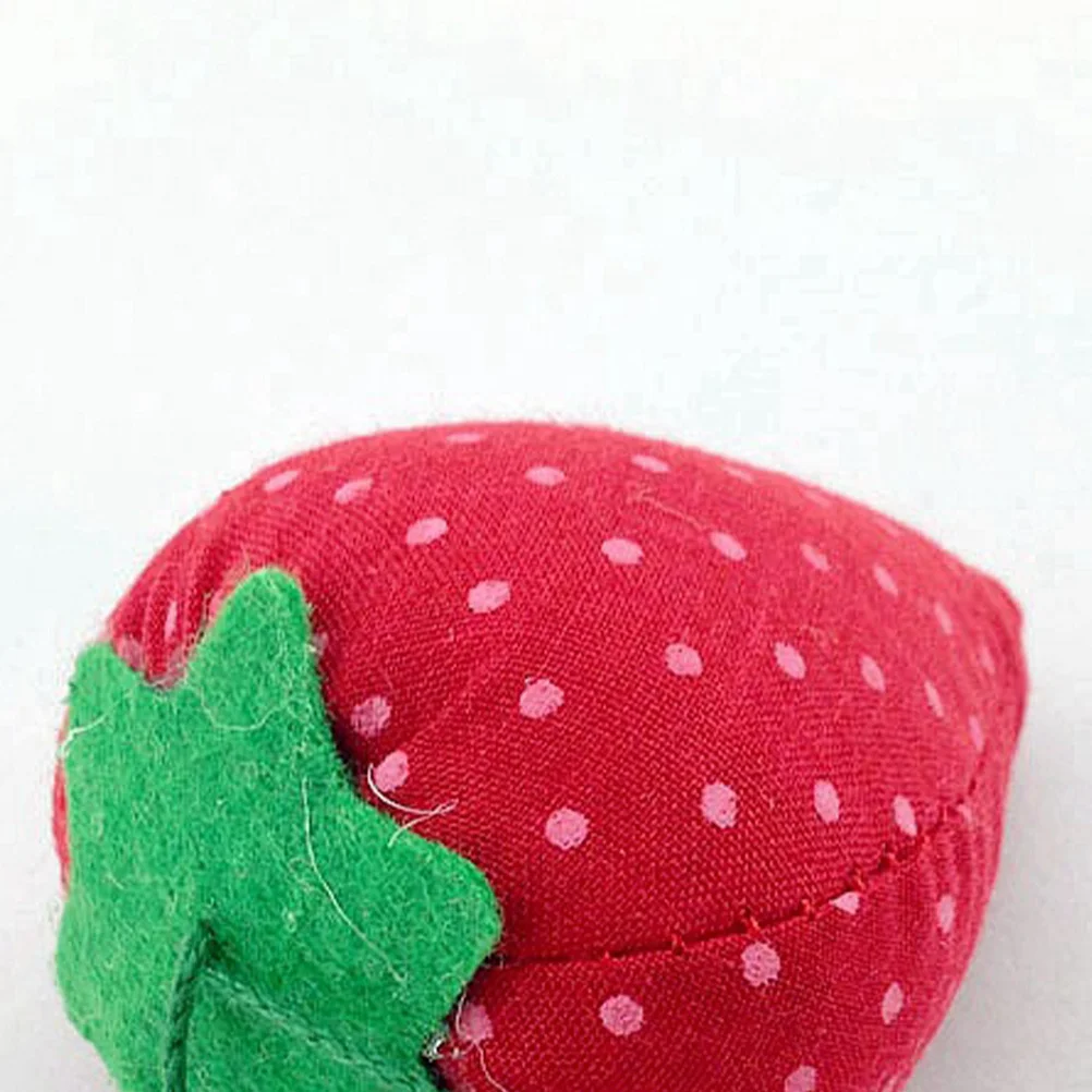 

10Pcs Pin Cushion Strawberry Design Needle Holder Handy Sewing Tool Decorative Organizer for Craft DIY Use Pin Cushion