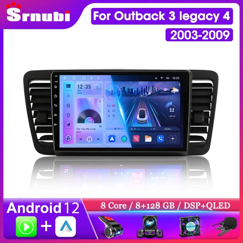 

Srnubi 2Din Android 11 for Subaru Outback 3 Legacy 4 2003 - 2009 Car Radio Multimedia Video Player GPS IPS 4G WIFI DVD Head Unit