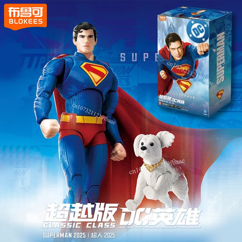 

В наличии оригинальная фигурка Супермена Blokees, сборная модель, комплект игрушки постоянного тока, классический класс, Супермен 2025, Давид, Супермен, кукла в подарок