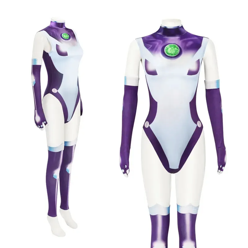 25COSAnime Teen Titans Cosplay disfraz mono mujer Halloween carnaval Cosplay Starfire ropa personalizada