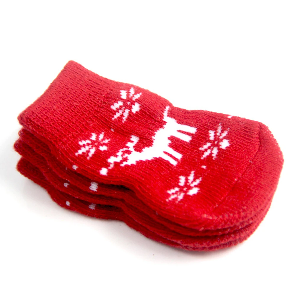 

8 Pcs Pet Christmas Stocking Socks with Dogs Them Animal Warm for Stockings Knitted Winter Small