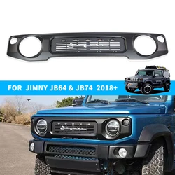 For Suzuki Jimny JB64 JB74 2019+ Auto Exterior Accessories Front Bumper Grille  ABS With LED Car Racing Grills Cover Decoration