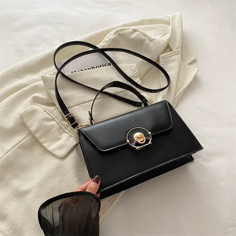 Textured fashion handbag women's shoulder bag box messenger bag