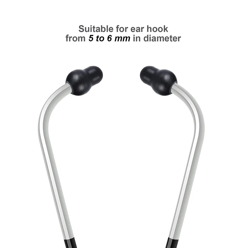 B04B-24 Pieces Stethoscope Ear Tips Stethoscope Accessories Soft Sealing Ear Tips Soft Silicone Earplugs Earbuds