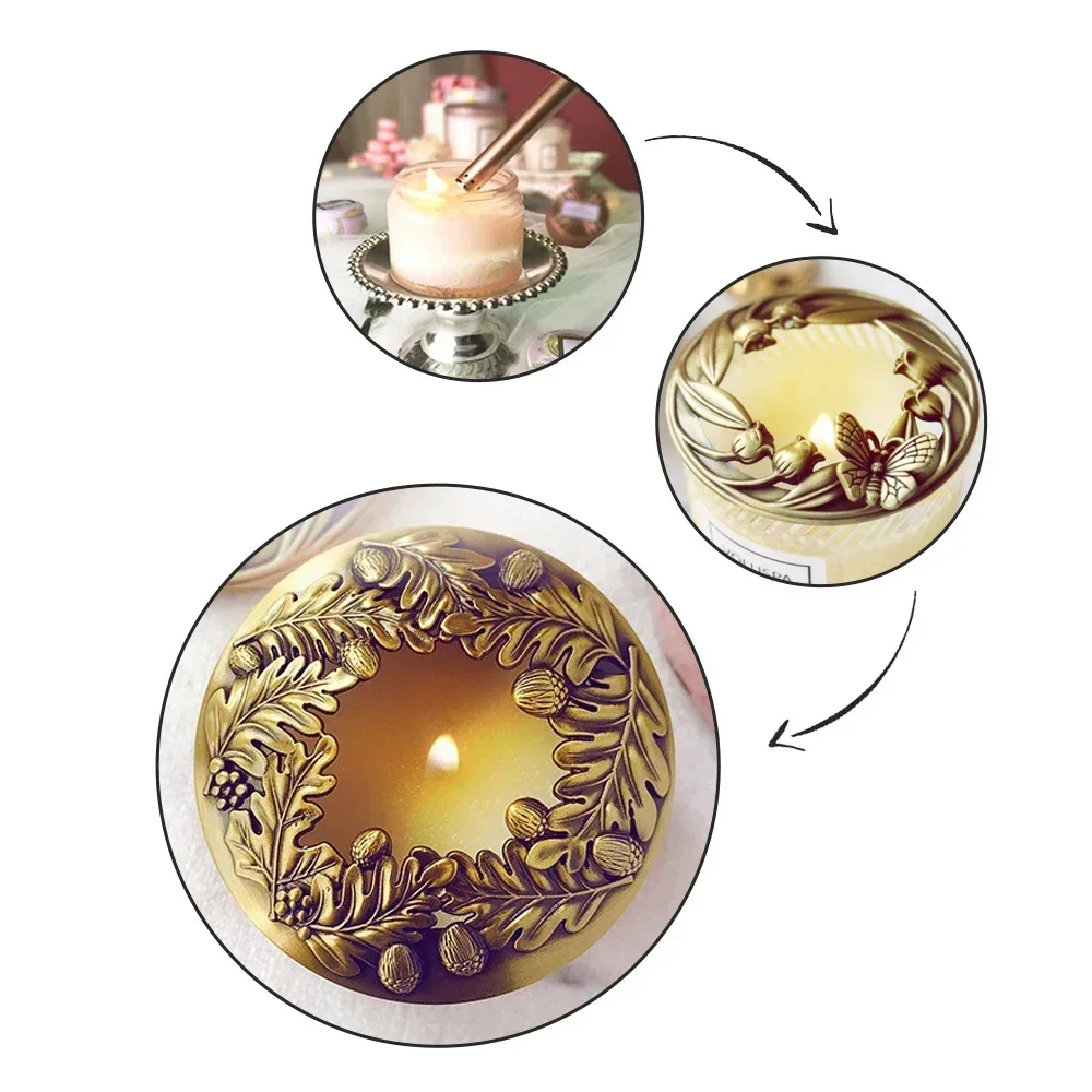 Cubierta de tarro de velas de tulipán Retro, Mangas de sombra para tapas de velas Yankee, accesorios de reemplazo de Topper de aromaterapia, decoración del hogar