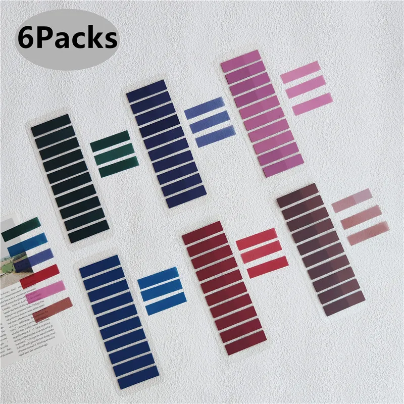 1200Pc Index Tabs Self Adhesive Page Markers Transparent Waterproof Sticky Notes Classify Files Flags Planner Stickers