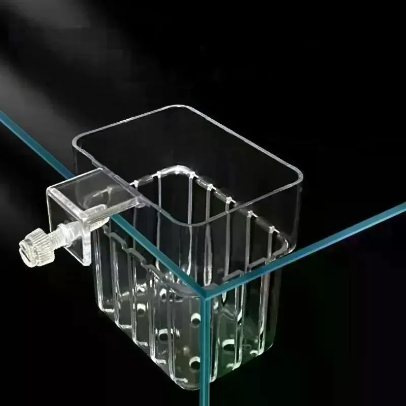 Transparent Hangable Aquarium Plant Holder Pot For Fish Tank Hydroponic System Indoor Workplace Decor Cultivation Decorations