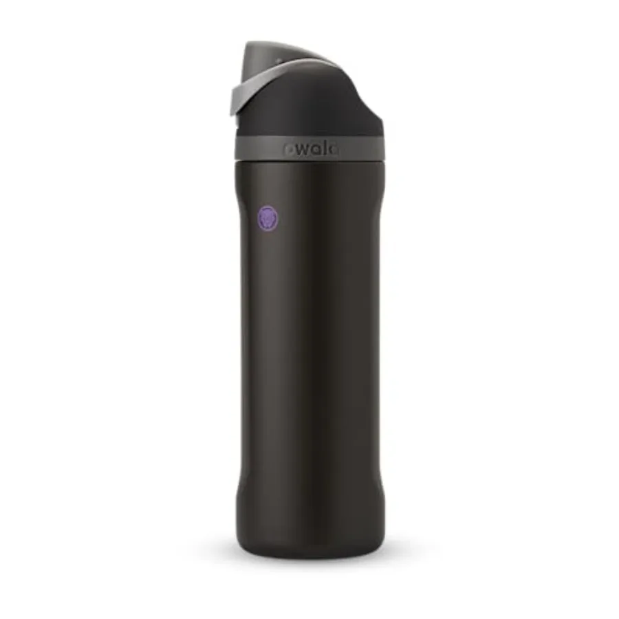 

Marvel FreeSip Insulated Stainless Steel Water Bottle with Straw for Sports and Travel BPA-Free Sports Water Bottle 24 oz Black