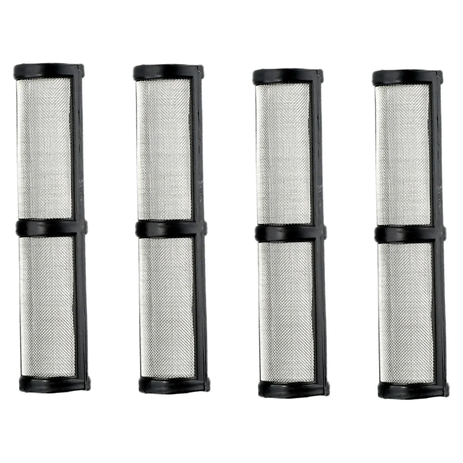 Para g 390/395/490/495/595 pulverizador filtro ferramenta de ar 4 pçs/set preto plástico peças da ferramenta elétrica malha aço inoxidável