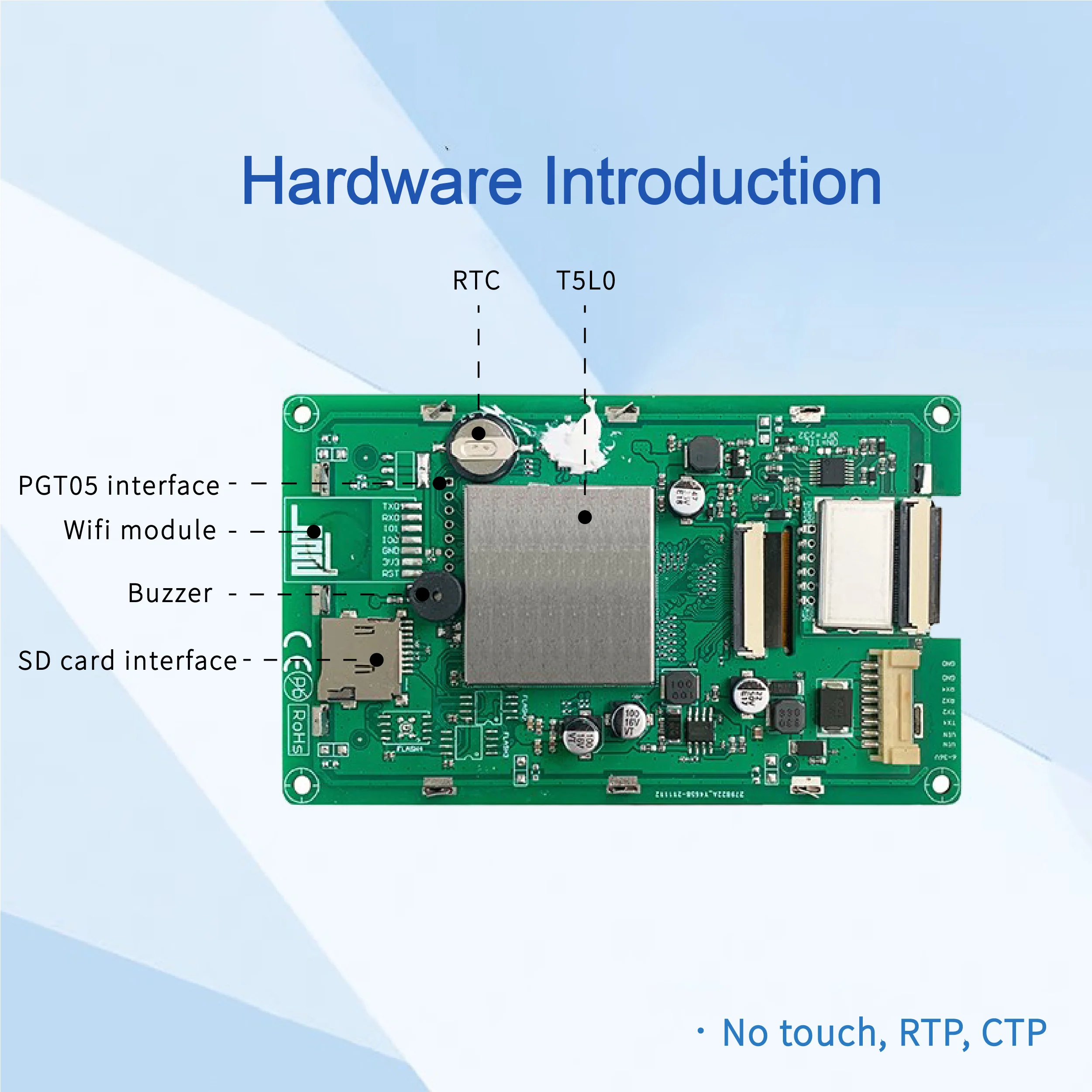 Imagem -04 - Dwin 4.3 Polegada 800x480 Tft Lcd Módulo de Exibição Ips Grau Industrial Hmi Ttl Rs232 Alto Brilho da Tela Toque Dmg80480t043_09w