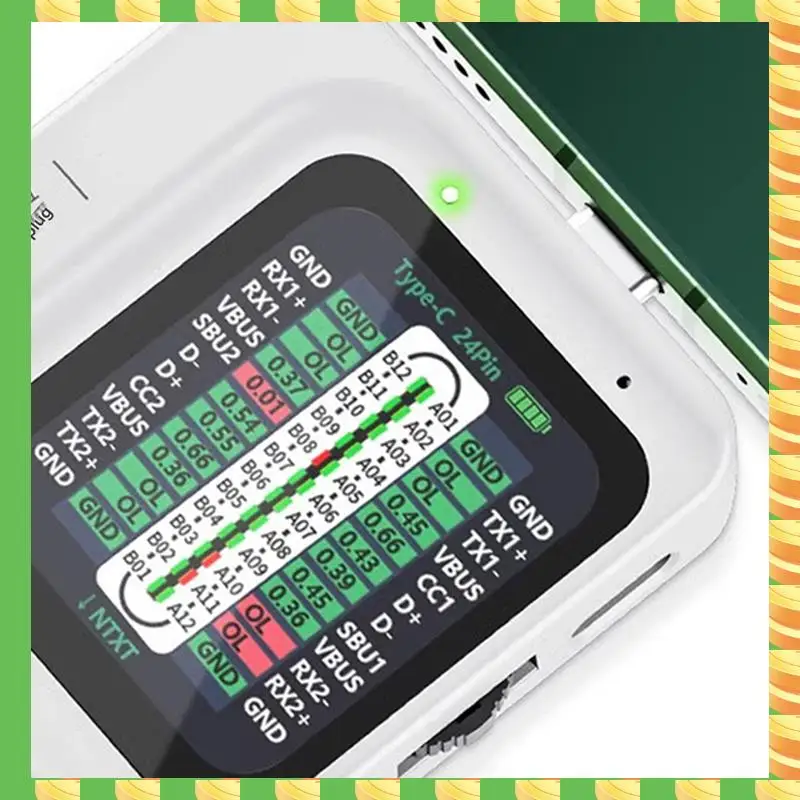

AB53 TNS360 Задняя вилка мобильного телефона Комплексный детектор 30 В ~ 5 А Автоматическое обнаружение сканирования 3-в-1 для IOS TEYE-C