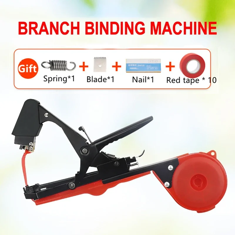 Branch Binding Machine Light Branch Binding Device Automatic Tying Machine Gardening Tool With Blade For Grape Tomato Fruit Tree