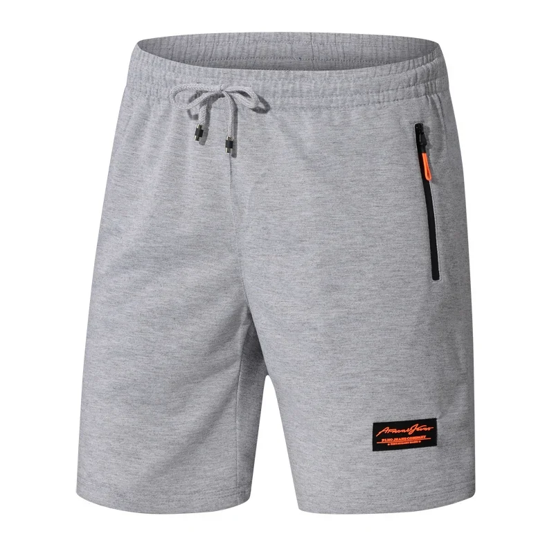 Shorts de algodão confortável masculino, shorts respirável, shorts casuais, shorts de fitness extragrandes, marca de moda verão