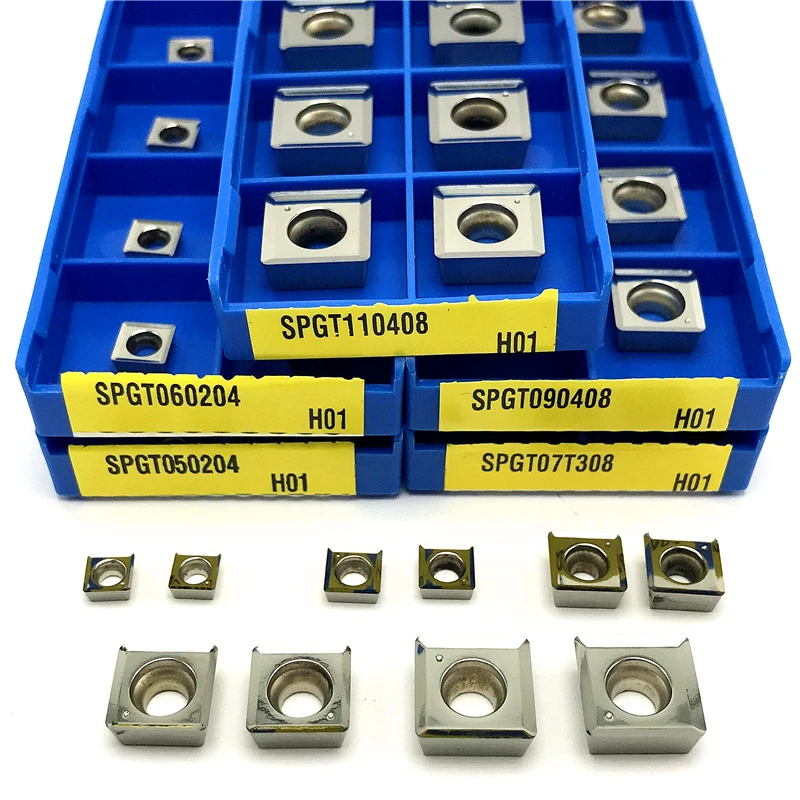 SPGT050204 SPGT060204 SPGT07T308 SPGT090408 SPGT110408 Aluminum Insert turning tool CNC Indexable Copper Aluminum processing