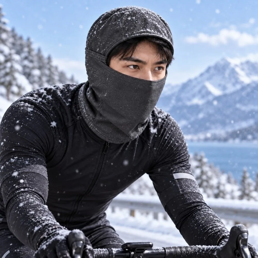 Heat Reactive Winter Balaclava Mask Full Cover Windproof Color Changing Headwear Breathable Soft Lining