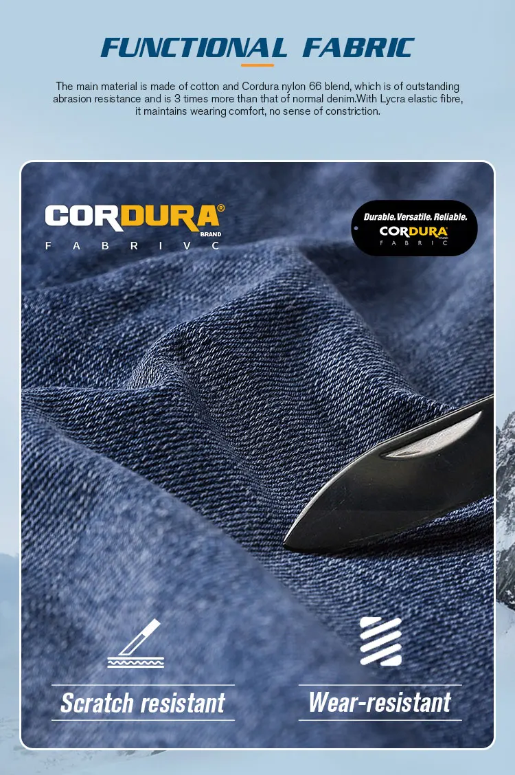Emersongear Blue Label Freedom Taktische Jeans Duty Cargohose Denim Hose Ergonomisch Camping Wandern Jagd Sport Outdoor – Detail 3
