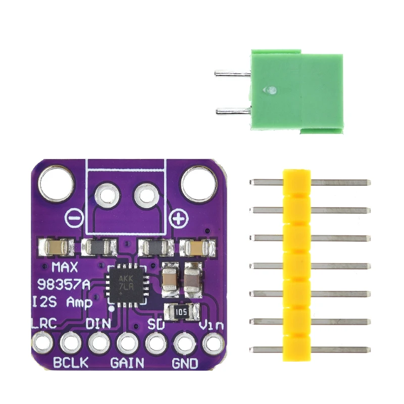 TZT Max98357 I2S 3W Class D Amplifier Breakout Interface Dac Decoder Module Filterless Audio Board For Raspberry Pi Esp32