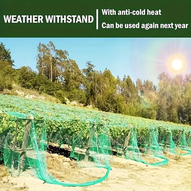 Rete in rete di plastica per protezione da giardino per verdure e alberi da frutto - Barriera per uccelli e animali, adatta a tutte le piante e colture