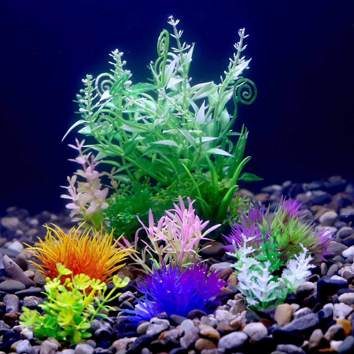 

7pcs Artificial Plastic Water Grass Simulation Plants Fish Tank Aquarium Ornaments Decor Underwater Aquatic Accessories