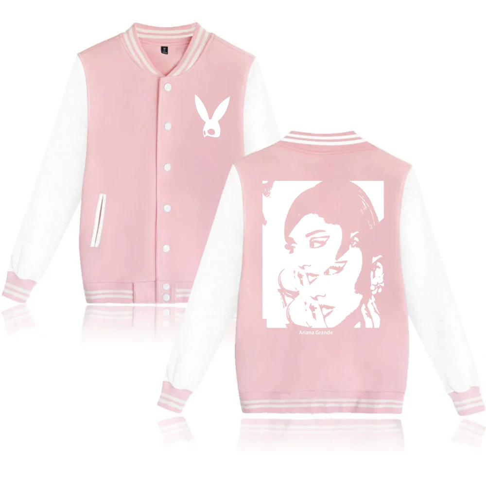 Uniforme de baseball Ariana Grande Music Merch pour hommes et femmes, sweat à capuche unisexe, cadeau de fan, PVD