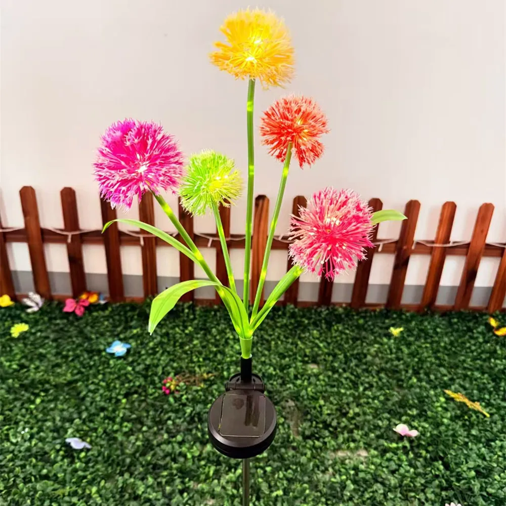 5 رئيس زهرة أضواء أضواء الحديقة الشمسية مصابيح لساحة مقاوم للماء في الهواء الطلق مسار أضواء عيد الميلاد الحديقة الفناء الخلفي ديكور 610