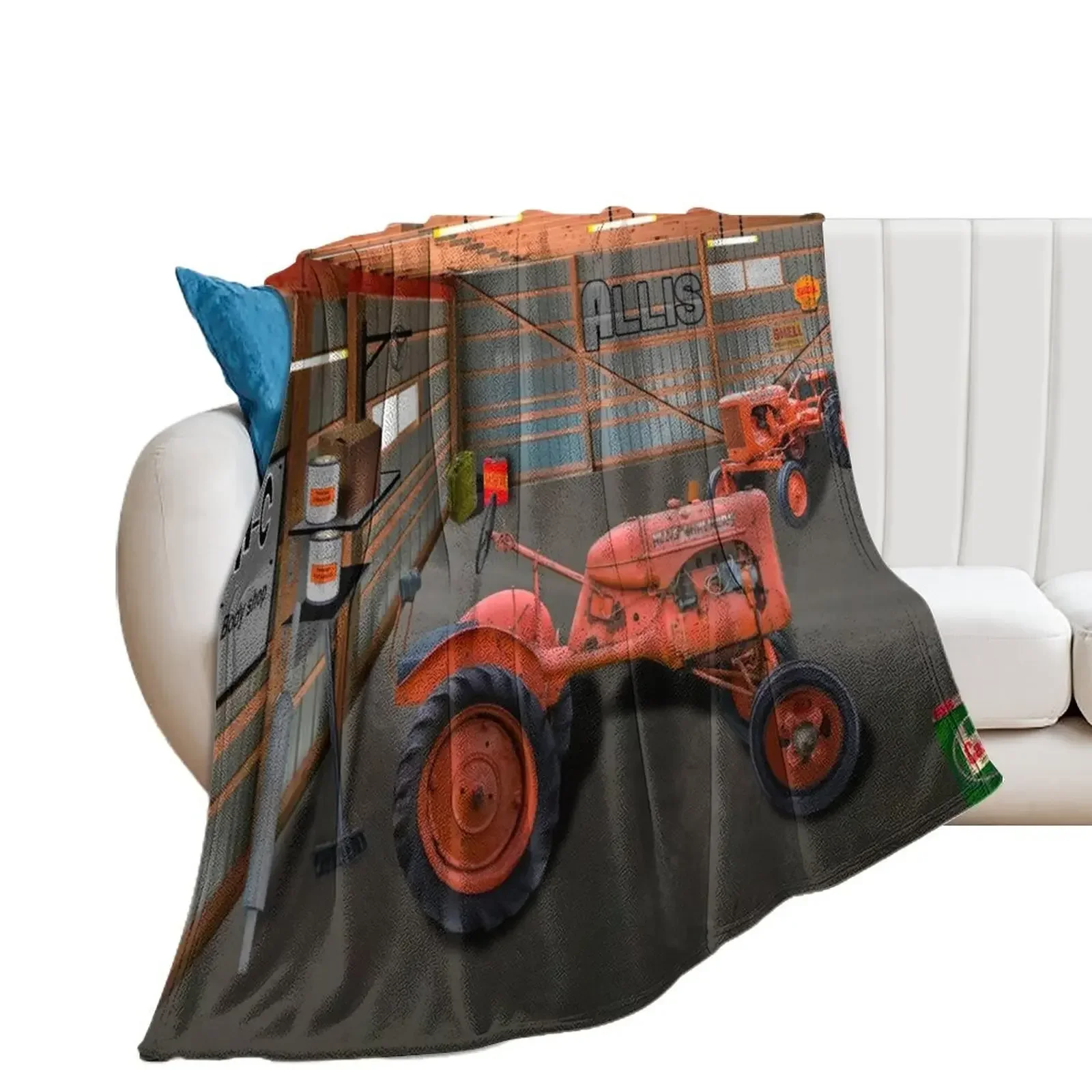 Allis Chalmers tractor Throw Blanket Hairys Thermal Blankets