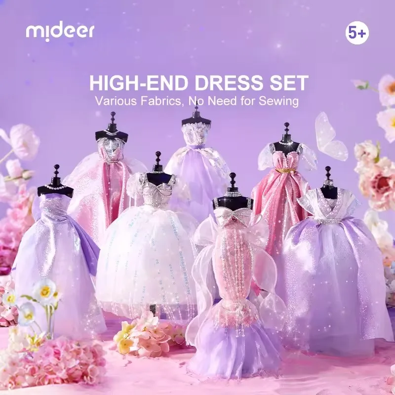 

Mideer Clothing Design House DIY Handmade Art And Craft Sewing Craft For Child Fashion Princess Doll Clothes Toys Kids Girls 5Y+