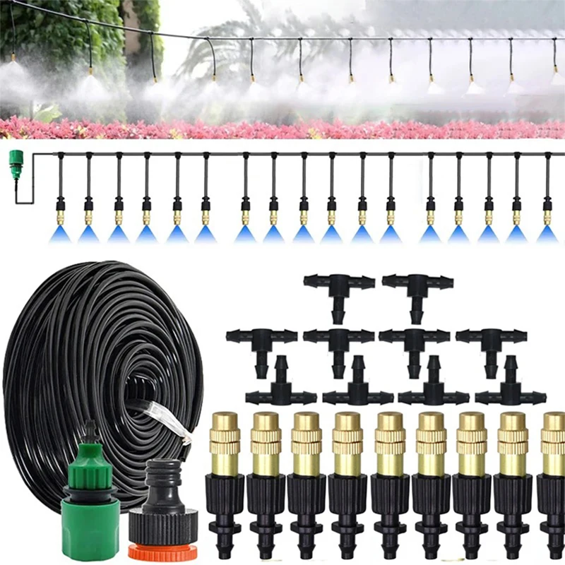 5-20M Atomization Spray Nozzle Automatic Watering Sprinkler System Agricultural Irrigation Cooling Set