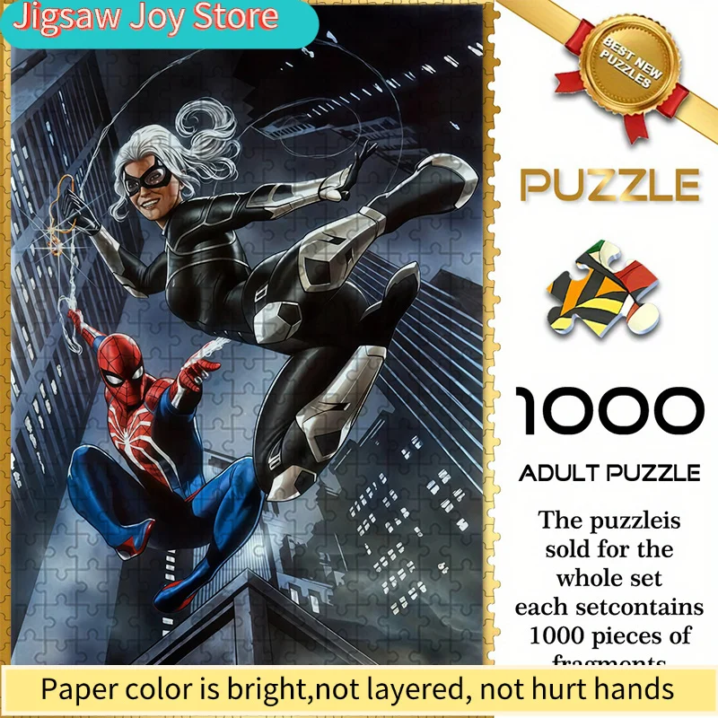 

Бесшовные тематические пазлы по мотивам Marvel's Spider-Man W26.1.8-74, включающие совместную сцену с Человеком-пауком и Чёрным Вулканом.