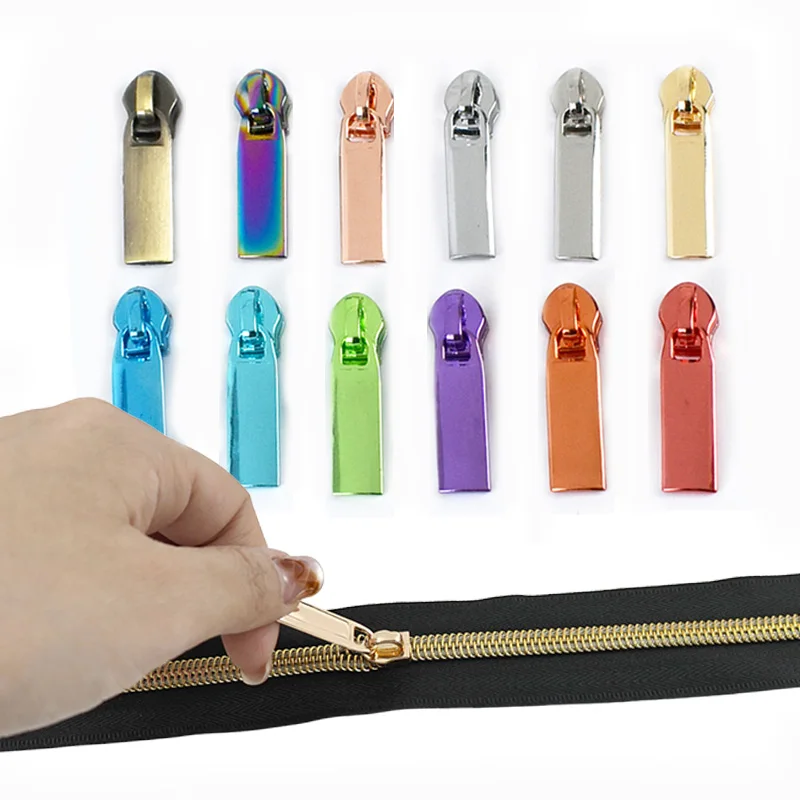 

10/20/30P 3#5# Sewing Zipper Slider for Nylon Zippers Bag Zips Pull Heads Pocket Zip Head Repair Kit DIY Replacement Accessories