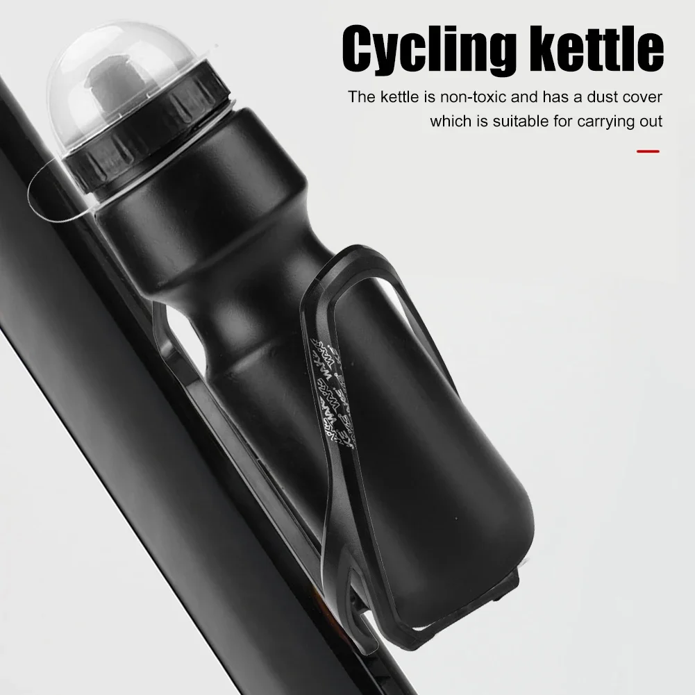 3-1PCS Black Bicycle Water Bottle Sports Kettle MTB Cycling Bike Road Racing Bottle 650ML Outdoor Fitness Sports Drinkware