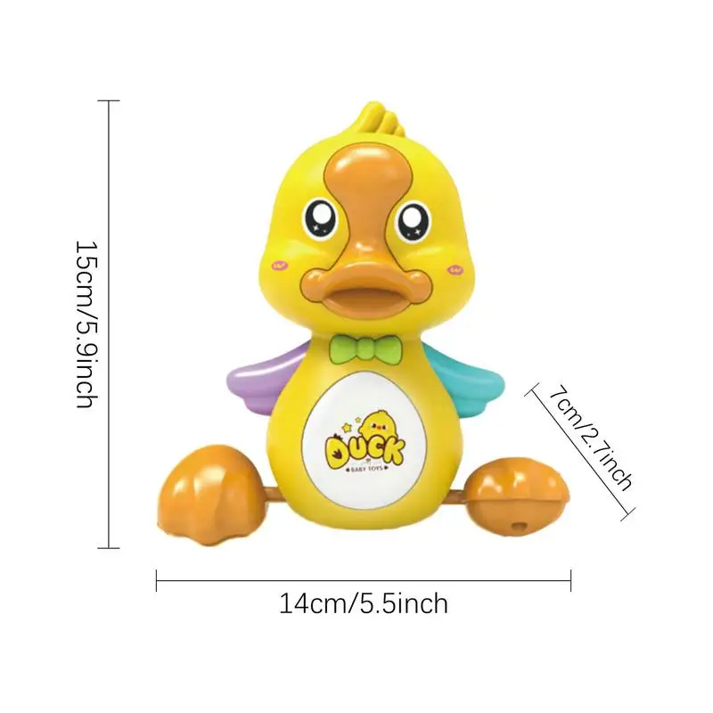 Musical Duck Crawling Toy Musical Duck Toy Shaking Yellow Duck Interactive Model For Children Crawling Helper