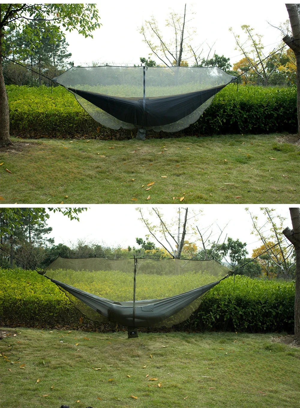 Outdoor Lightweight Travel Portable Separating Hanging Mosquito Net Bugs Net for Camping Hammock Outdoor Camping Equipment