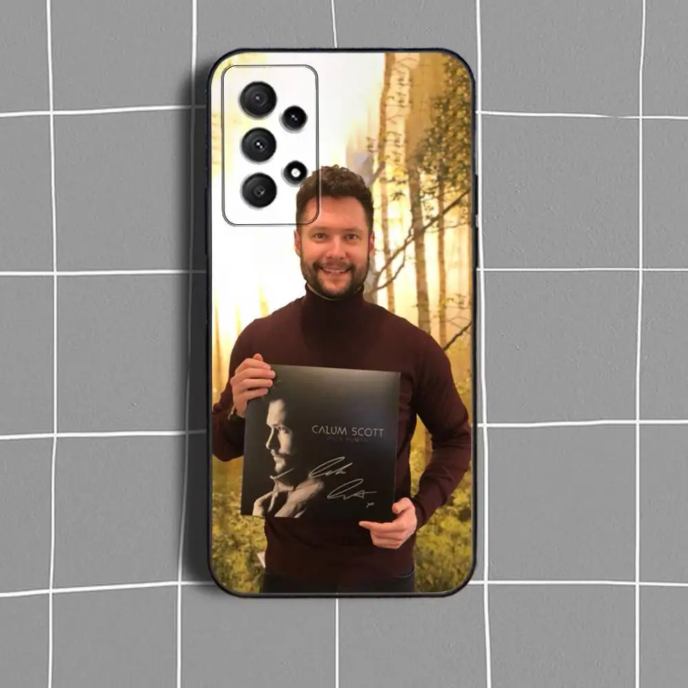 حافظة هاتف Avenoir C-Calum Scott لهاتف سامسونج جالاكسي A73,31,32,72,41,53,52,71,22,5G,Note,J7,8,9 غطاء أسود ناعم #6