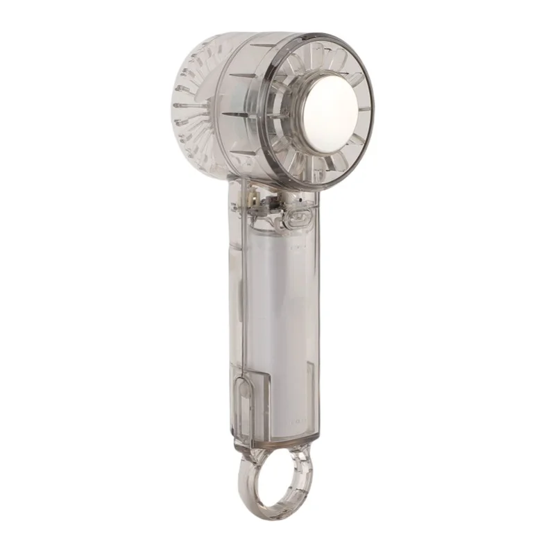 

Handheld Cooling Fan High Speed Portable Semiconductor Cooling Fan 3 Wind Speed Quiet With Buckle 55x52x167mm Coffee