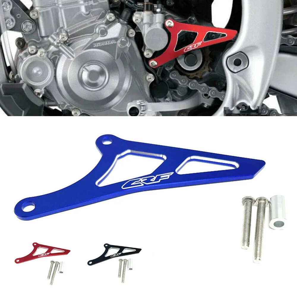 

For Honda CRF 450R CRF450RX 2021 2022 Motorcycle 3D Aluminum Chain Cover Front Sprocket Protector Guard