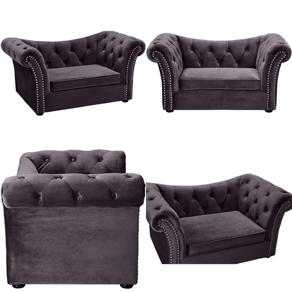 

Waterproof Velvet Dachshund-Inspired Handmade Sofa Dog Bed, Gray, Pet Comfort and Style